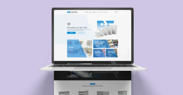 Homepage 6 Raasiku Elekter e-commerce